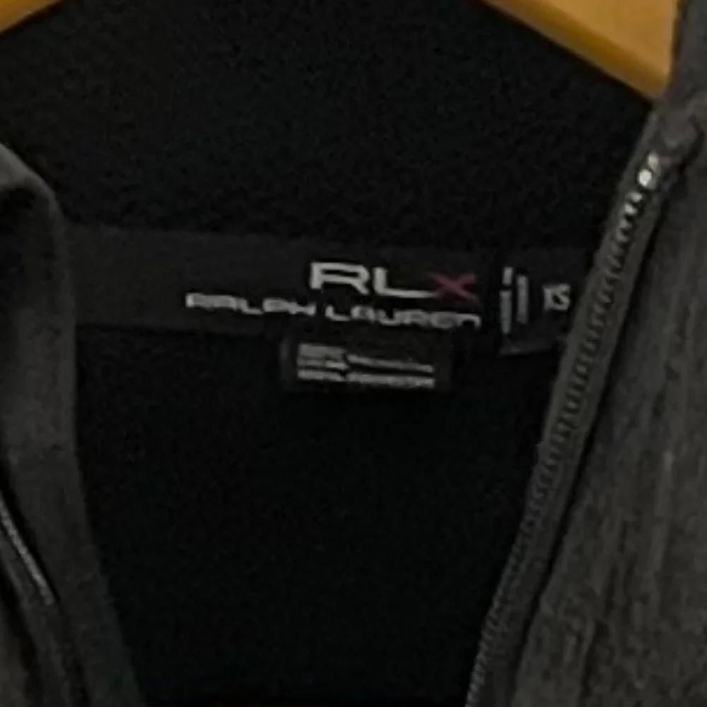 RLX Ralph Lauren Men's Long Sleeve Fleece Jacket In Black Size XS - Picture 4 of 5